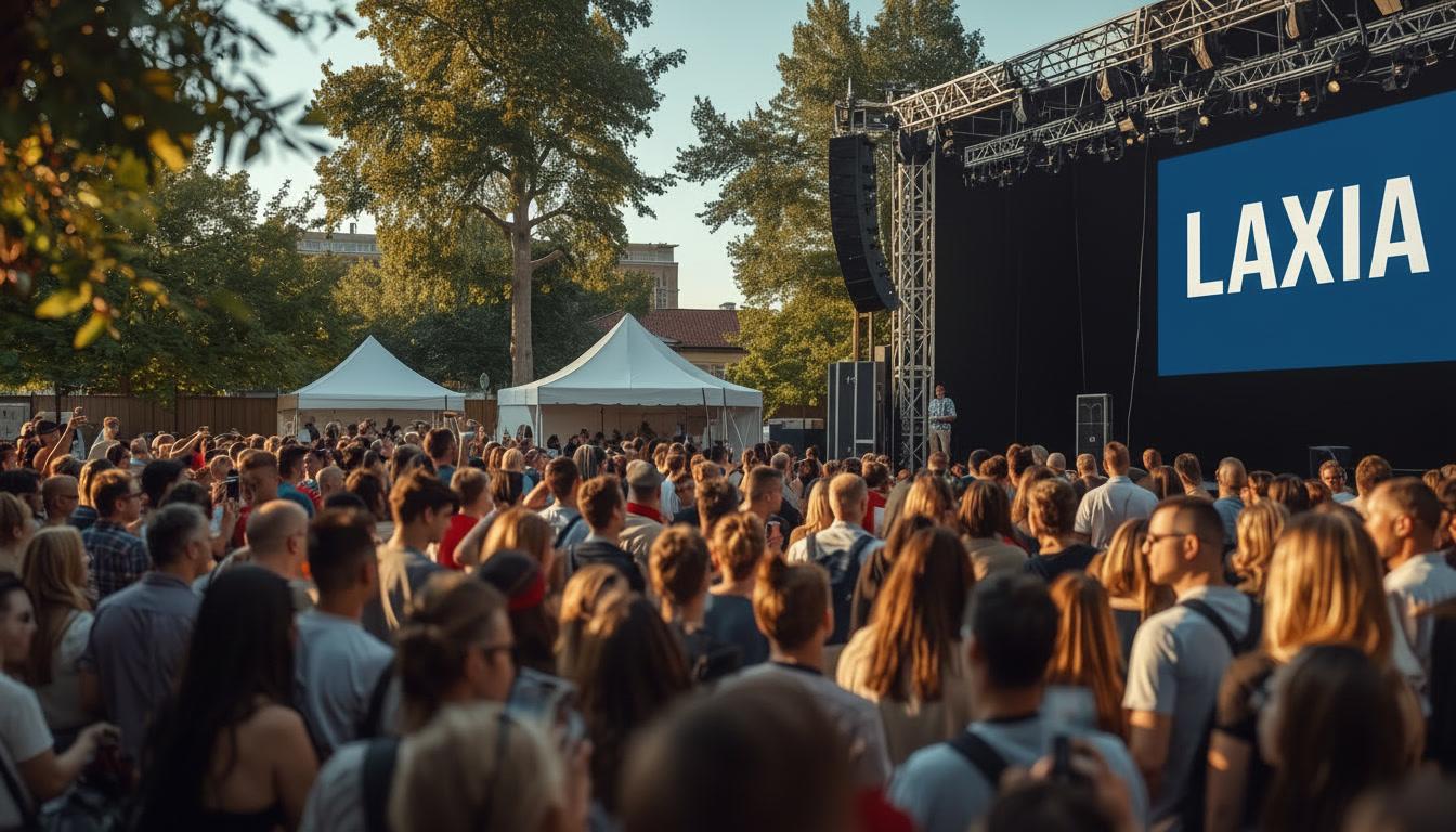 Social media marketing growth illustration with engagement icons and analytics